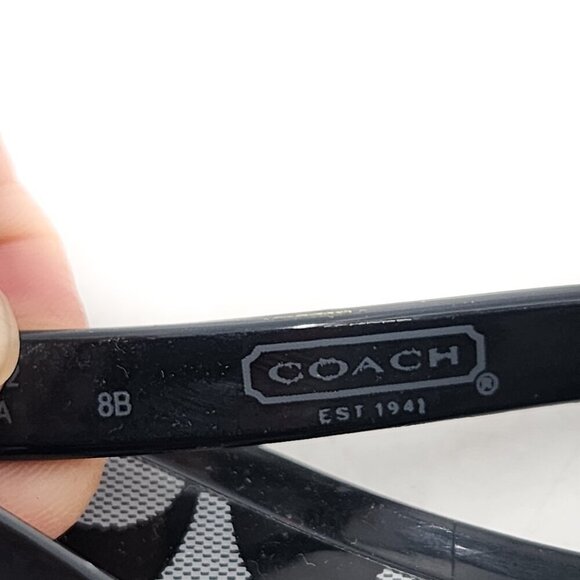 COACH Lyra Women's Black Jelly Signature Thong Sandals Flip Flops - Picture 7 of 7